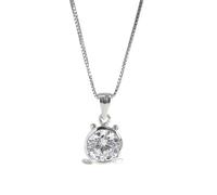 Collier Pendentif En Argent Sterling 925 avec Zircone Cubique Délicat 12 Constellations Brillant Collier Ras Du Cou Bijoux Signe Astrologique Cadeaux D'Anniversaire pour Femmes Filles Cancer