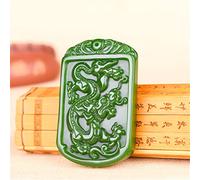 Collier Pendentif en Jade Vert Naturel