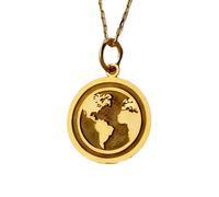 Collier pendentif globe terrestre en argent sterling 925 | LK_NLC_01068 | pendentif bohème simple et charmant patine oxydée idéal pour les voyages cadeau de fin d'études avec chaîne de 45 cm.