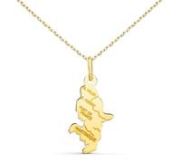 Collier - Pendentif Ile de la Martinique Or 18 Carats 750/1000 - Chaine Dorée