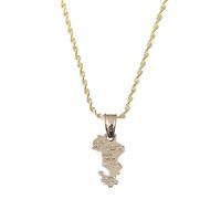 collier pendentif joaillerie Carte De La Collectivité Territoriale De Mayotte Collier Pendentifs Mayotte Pour Femme Bijoux Français Cadeaux d’anniversaire de Noël