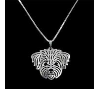 Collier Pendentif joaillerie Femmes Coton de Tuléar Colliers pour Chiens de Compagnie Bijoux Bichon Colliers Noël Anniversaire Parti Cadeau