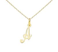 Collier - Pendentif Lettre A Or 750/1000 - Chaine Dorée - L'ATELIER D'AZUR