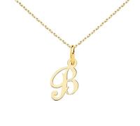 Collier - Pendentif Lettre ""B"" Or 750/1000 - Chaine Dorée