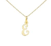 Collier - Pendentif Lettre ""E"" Or 750/1000 - Chaine Dorée - L'ATELIER D'AZUR - Femme - 1.20cm*0.60cm - 0.20gr