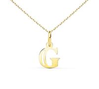 Collier - Pendentif Lettre ""G"" Or 750/1000 - Chaine Dorée - L'ATELIER D'AZUR - Femme - 1.10cm*0.90cm - 0.20gr
