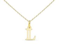 Collier - Pendentif Lettre "L" Or 750/1000 - Chaine Dorée