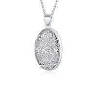Bling Jewelry Collier En Argent Sterling Avec Photo De Tournesol Gaufrée Pour Les Femmes