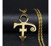 Collier Pendentif Mémorial Symbole Amour Logo Steampunk Colliers Hommes Le Minimalisme Artiste Amour Symbole Prince Collier Bijoux Bijoux Cadeaux d'anniversaire pour Femmes Hommes