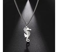 Collier Pendentif Mignon Hippocampe Pendentif Colliers pour Femmes Hommes Évider Animal Collier Ras du Cou Bijoux De Mode Cadeau Amitié Collier Anniversaires Les Mariages Noël Cadeau Femme