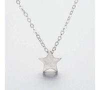 Collier pendentif pour femme, élégant et minimaliste, pendentif étoile géométrique brossé, en argent sterling 925, idéal pour un anniversaire ou comme cadeau.