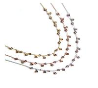 Collier pendentif pour femme, tendance, élégant, bijou à breloques, pendentif goutte en oxyde de zirconium, ras du cou, station en oxyde de zirconium, argent sterling 925, bijoux pour femme, collier