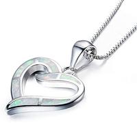 Collier pendentif simple et délicat Belle Asymétrie Coeur d'amour Bijoux brillantsIntelligence pratique.
