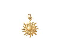 Collier pendentif soleil pour femme-18K plaqué or bijoux d'été cadeau, polyvalent Bohème soleil breloque (porte-clés et collier de superposition)