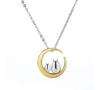 Collier Pendentif, Spirited Away Totoro S925 Collier en Argent Sterling chaîne clavicule tempérament Simple