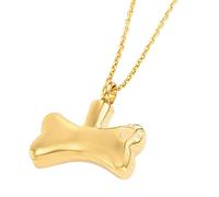 Collier Pendentif Urne Cendrée Crémation Commémoratif Hommes - 50 cm Acier Titane - Cadeau Noël Anniversaire- Or Blanc