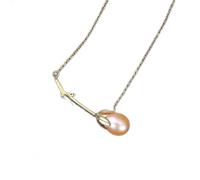Collier Perle d'eau fraîche Perle Silver Jewelry for Women Christmas