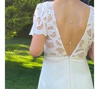 Collier perles mariage dos nu odette