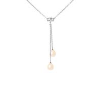 Collier - PERLINEA - Toi & Moi - Perles de Culture d'Eau Douce AAA+ - Argent 925 - Femme
