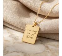 Collier personnalisé à la main, police d'écriture réelle (votre propre écriture), pendentif gravé en or 14 carats, bijoux de signature personnalisés, cadeau parfait pour les femmes, cadeau personnalis