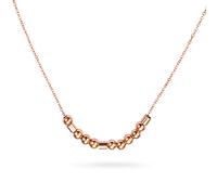 Collier personnalisé avec message secret en morse avec perles en cuivre sur cordon de soie - Cadeau d'amitié inspirant pour femme, Cuivre