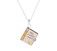 Collier personnalisé My Little Star Book pour fille, collier My Incredible Daughter Little Star, 6 pages de livres d'informations gravées, colliers portant l'amour éternel, réglable, Métal