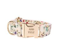 Collier Personnalisé pour Chien avec Gravure Laser - Nom et Numéro de Téléphone Personnalisés - Réglable pour Toutes Les Tailles de Chiens - Confortable et Léger