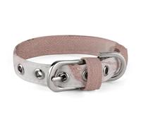 Collier personnalisé pour chien - Couleur marbre - Or rose - Réglable - Pour chiens et chats de taille moyenne et petite