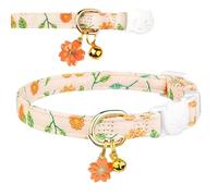 Collier Petit Chat - Collier Chaton Cloche Pendentif Fleur | Collier Séparé Réglable, Collier Petit Garçon, Collier Extérieur dans la Maison pour Fournitures pour Animaux de Compagnie