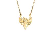 Collier Phoenix gardien animal mythologie oiseau pendentif protection force symbole W en collier