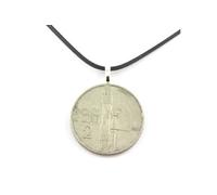 Collier pièce de monnaie Italie 2 lires Victor-Emmanuel III - A Bijoux