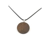 Collier pièce de monnaie Royaume-Uni 1 penny George V - A Bijoux