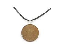 Collier de pièces Royaume-Uni 2 nouveaux pence Elizabeth II 2e effigie