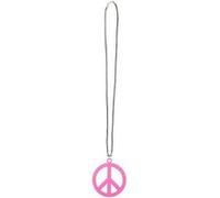 collier plastique hippie peace love adulte - modèle aléatoire - boland 44514 Multicolore G