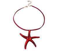 Collier plastron avec pendentif étoile de mer - Bijou de cou audacieux inspiré de la mer pour femme - Accessoire de plage, vacances, taille unique, Comme décrit, Comme décrit.