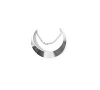 Collier Plastron - Graine créative - Argenté - 14x13 cm - Décoratif - 1 pièce