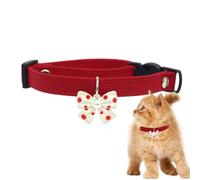 Collier pliant pour chien, collier en coton pour chien, sangle de cou réglable avec nœud papillon, chaîne souple pour chatons, chats, chiots, accessoires de costume élégants avec fermeture à boucle