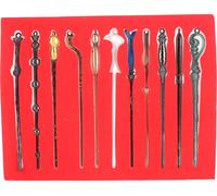 Collier porte-clés Ensemble de baguettes magiques en alliage 11pcs Bâtons magiques avec pour enfants Cosplay Performance