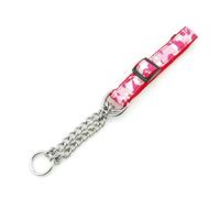 Collier pour animal domestique portable et réutilisable de rechange antidérapant pour course à pied, jeu d'animaux domestiques, accessoires de remorquage ras du cou rouge camouflage