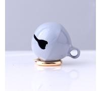 Collier pour animaux de compagnie Bell Iron Rond One -Pièce Pendentif Accessoires avec porte-clés pour chats et chiensgrey