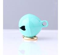 Collier pour animaux de compagnie cloches fer rond une pièce pendentif accessoires avec porte-clés pour chats et chiensblake bleu