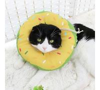 Collier pour Animaux de Compagnie Collier pour Animaux de Compagnie imprimé Collier pour Animaux de Compagnie en Coton Doux Collier réglable pour Chien et Chat - Jaune - L