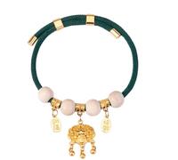 Collier pour animaux de compagnie en bois de camphre Green Longevity L, E L | Cadenas rond parfumé, parfumé au bois de camphre, réglable, respirant, flexible, décoratif