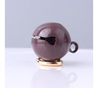 Collier pour animaux domestiques Bell Iron Rond One -Pièce Pendentif Accessoires avec porte-clés pour chats et chiens