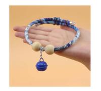 Collier pour Animaux Lucky Cedar-Bead, Collier Mignon pour Chat, Collier personnalisé pour Chien et Chat avec Pendentif Porte-Bonheur, Confortable et Ajustable (D,L)