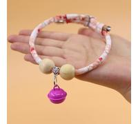 Collier pour Animaux Lucky Kimono Cedar-Bead, Colliers pour Chats Collier Personnalisé pour Chien avec Pendentif Porte-Bonheur, Adapté À Tous Les Types d'animaux (A,S)