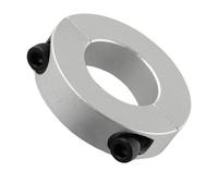 Collier pour arbre en alliage d'aluminium - Collier de serrage à anneaux fixes, type de pince à double division, diamètre 6-40 mm pour machines et équipements(6mm)