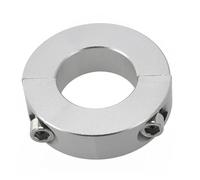 Collier pour arbre en alliage d'aluminium de 1 pièce - Collier de serrage à anneaux fixes, type à pince double divisé pour arbres d'un diamètre de 13 à 30 mm (15 mm)