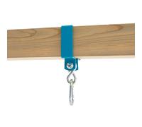 Collier pour bois carré métal 9x9cm bleu - gris TU