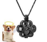 Collier pour cendres d'animaux de compagnie | 2,31 x 2,2 cm, urne funéraire funéraire, bijou souvenir pour chien et chat | Collier urne pour chien | Pour perte de mémoire, souvenir de perte de mémoire